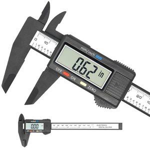 Electronic Digital Caliper, Plastic Vernier Caliper with Inch/Millimeter